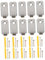 DOITOOL 10sets Heavy Duty Stainless Steel Wall Mounted Hangers for Picture Frames Hooks Nails for Hanging Pictures Sleek Design for Decor