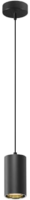 SLV ASTO TUBE | Pendelleuchte, Deckenleuchte, Innenbeleuchtung für Wohnzimmer, Schlafzimmer, Küche, Diele, Kinderzimmer | GU10, Pendellänge 250 cm, max. 10W, schwarz