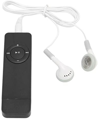 Mini Reproductor de MP3 Compacto y Portátil, Sonido sin Pérdidas, Soporte de 64 GB, para Estudiantes Que Corren y Viajan (Black)
