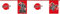 3m Wimpelkette * MANGA NINJA * für Kindergeburtstag und Party | Karate Kämpfer Kinder Geburtstag Girlande Bunting Flag Partykette