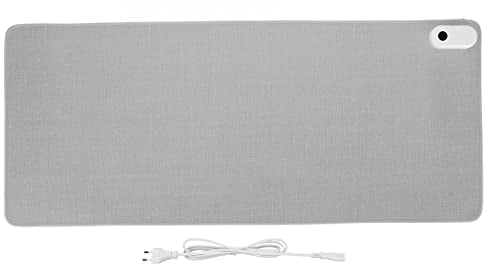 Leapiture 31x13in 150W Beheiztes Mauspad, Warmes Gaming-Mauspad, 3 Temperaturmodi, Automatische Abschaltung, Schnelle Erwärmung, Warme Schreibtischunterlage Für Büro, Haushalt, Tisch(grau)