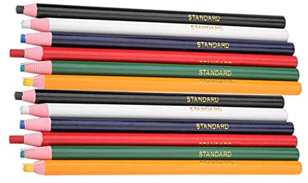 Leopacat Matita per Segni da Cucito, Colori Assortiti Matite per Tessuti in Gesso Matita Taglio Libero Gessi Sarto per Pennarelli per la Casa su Misura e Strumenti per Tracciare Scarpe in Pelle Stoffa