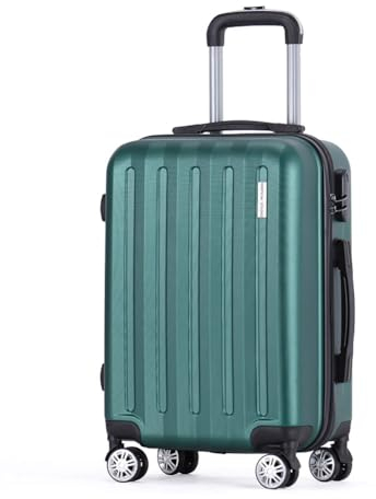 VERTICAL STUDIO 20 Handgepäck Koffer, abschließbarer Hartschalen-Trolley. Reisegepäck, Bordgepäck (H×B×T): 54 cm × 38 cm × 21 cm, für Flugzeugreisen (Udevalla dunkelgrün)