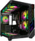 PC Gaming Case with 9pcs ARGB Fans,ATX Mid-Tower Control Remote,Gaming ATX Case 360mm Radiator Support,PC Case Tempered Glass Front/Side Panel,Mid Tower Computer Case High-Airflow Black