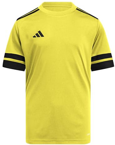 adidas Unisex Kids SQUADRA25 Jersey Short Sleeve Kids, Team Yellow/Black, 11-12 Years