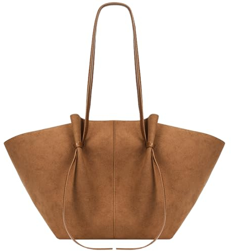 GSenhui Handtasche Tote Bag Kunstleder Groß Kapazität Shopper Tasche Gross Schultertasche Henkeltasche Shopping Bag mit Zwei Welsschnurrhaare Tragetasche für Einkaufe Schwarz