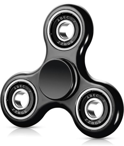 SCIONE Fidget Spinner Sensory Hand Fidget Spielzeug,Angst Stress Relief Party Bag Fillers für Kinder Erwachsene Goodie Bag Stuffers (Schwarz)