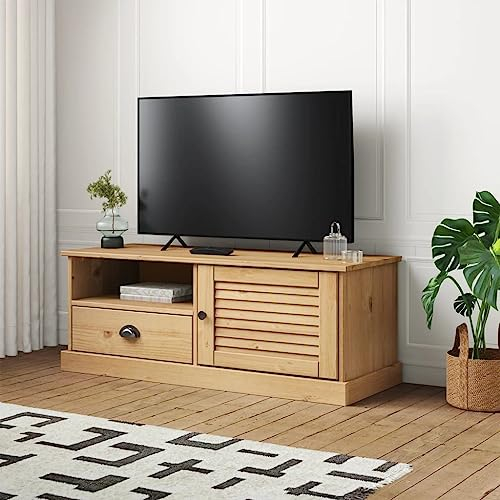 Iiaky TV-Schrank VIGO 106x40x40 cm Massivholz Kiefer Sideboard HäNgend Wohnzimmer Schrank