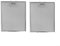 Feegow Dunstabzugshauben-Metall-Fettfilter (Silber, 300 x 250 mm, 2 Stück) – Metallgitter-Abluftfilter mit 5-lagiger Aluminium-Mesh-Haube