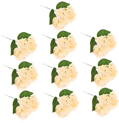 PRETYZOOM 10 Stücke Hortensien Bouquet Künstliche Wohnkultur Gefälschte Blumen Blütenblatt Anordnung