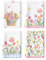 Arquiel 4er Set Geschirrtücher Ostern Tulpe Küchentücher Frühling Blumen Dekorative 100% Baumwolle, 48 x 70 cm, Trockentücher Saugstarke Geschenk, Küche Frühling Dekoration