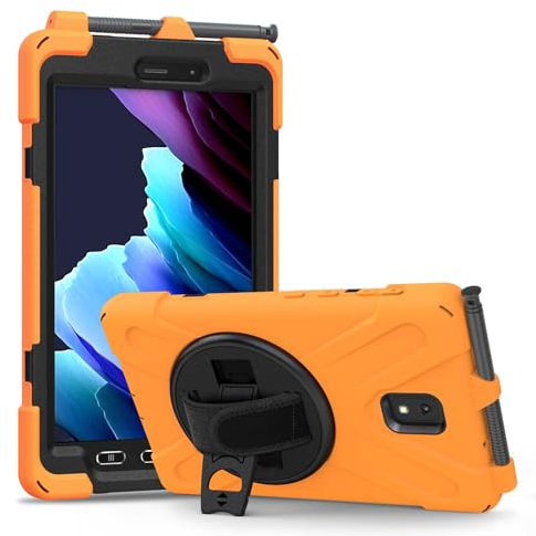 Funda para tableta Compatible con Samsung Galaxy Tab Active 3 T570/T575, funda resistente a prueba de golpes y caídas con correa for el hombro, funda protectora de silicona for niños. Inicio de la tab