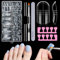MELLIEX Kit pour Orteils, 150 Pièces Réutilisables Capsules Popit Ongle Pied Faux Ongles Conseils de Extension Acrilico Polygel D'ongles pour Orteils