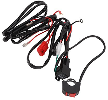 Motorrad LED Arbeit Licht Schalter Kabelbaum 12V 40A Nachrüstung Scheinwerfer für 9-32V Fahrzeuge Autos