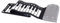 Wzxksoac Piano Enrollado A Mano de 49 Teclas con Altavoz Piano Portátil Plegable para Niños Instrumento de Enseñanza de Piano para Principiantes Plata