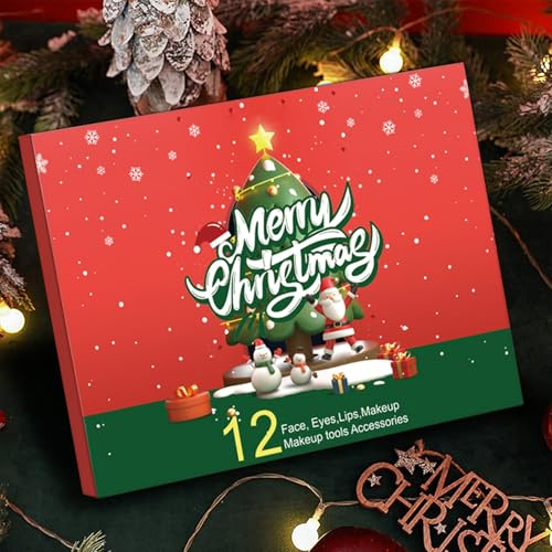 Adventskalender für Weihnachten, 12 Tage Make-up, Kalender für Frauen, Studenten, Partys, Winter, besondere Anlässe