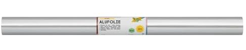 Großrolle Bastel-Alufolie, 50 cm x 10 m, 1 Rolle (Silber / Silber)