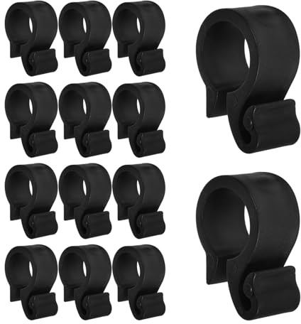 UTHCLO 50pcs Irrigation Clips Tubing Fixing Clip Portable Tubing Clamp Black Pe Plastic Sturdy Clamps for Securing Drip Irrigation Tube Stability in Gardens and Greenhouses