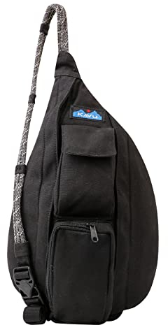 KAVU Mini-Seiltasche, Baumwolle, Umhängetasche, Schwarz