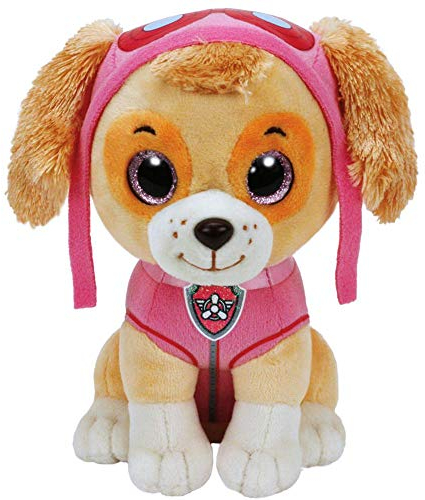PAW Patrol Skye Plüsch Figur mit Glitzeraugen | 24 cm | Softwool