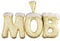 MOCA Hip Hop Micropave Simulated Diamond A-Z Custom Name Bubble Letters Pendant Necklace Charm Gift for Men Women 18K Gold Silver Plated Cubic Zirconia with 24 Stainless Chain, 18K Gold/Silver