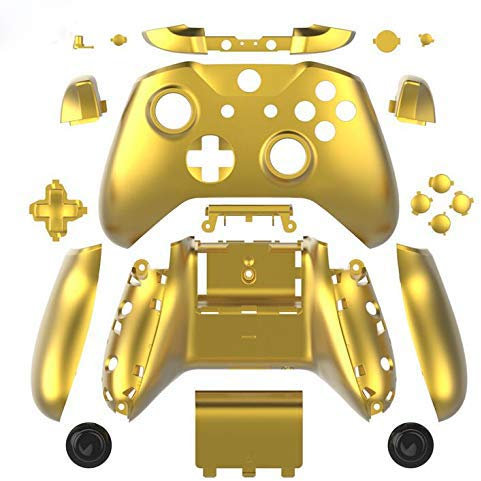 Carcasa Completa Botones para Xbox One Slim para mandos inalámbricos Xbox One S Cromo Dorado
