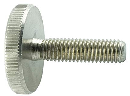 Eisenwaren2000 | M5 x 10 mm DIN 653 Rändelschrauben (5 Stück) - neidrige Form - Edelstahl A1 1.4305 VA - rostfrei