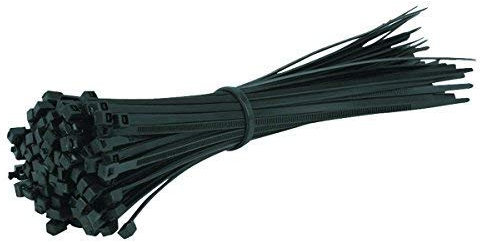 ZARRS Serres Câbles Nylon,100 Pack Attaches de Câble Noir Collier de Serrage Cable Ties pour l'atelier de Garage Bureaux à Domicile 200mm x 2.5mm