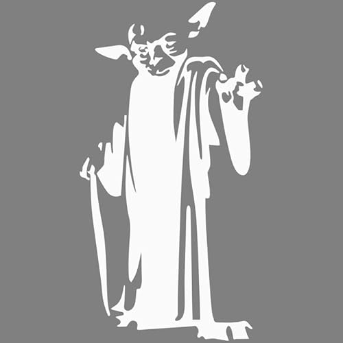Decus Yoda Star Wars L 0228 (weiß) // Sticker OEM JDM Style Aufkleber