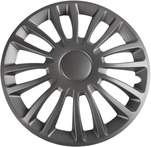 Start 4-teiliges ABS-Autoradkappenset Monza, 16 Zoll, Anthrazit