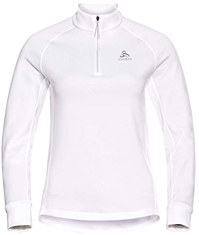 Odlo Fleecepullover Damen Berra I Midlayer mit Halbreißverschluss I Langarm Wandershirt