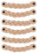 Brute Strength - Ledergriffe für Möbel - Geflochten - Natur - 6 Stück - 16,5 x 2,5 cm - Schrankgriff, Türgriff für Küche, Bad, Schränke, Kommode, Holz