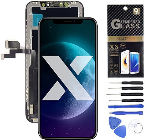 Tradebit - Display iPhone X | OLED-Technologie | Der Bildschirm unterstützt die 3D-Touch-Technologie | komplettes Kit einbaufertig