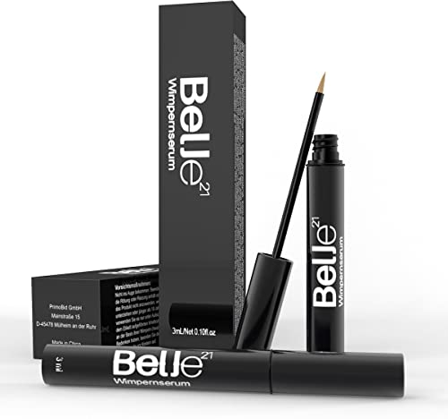 Belle21 Wimpernserum für lange Wimpern - beschleunigt das Wachstum der Wimpern - hormonfrei, vegan & ohne Öl