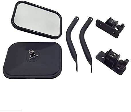 Spiegelkappen Seitenspiegelkappe Für Jeep Für Wrangler Für TJ Für JK 1997-2018 Auto Styling Auto Seitentür Rückspiegel Einstellbare Form Winkel Objektiv Blinder Fleck Außen