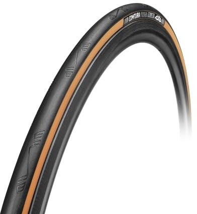 Reifen Tufo Comtura Prima Tubeless – 25 mm – Schwarz/Beige – 25 mm, Schwarz/Beige
