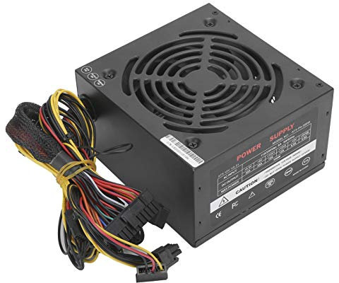 ANGGREK Alimentation PC 350W, Faible Consommation D'énergie, Ventilateur Silencieux, Réglable 115/230V, ATX12V 2.31 (Prise UE)