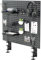 VIVO Steel Clamp-on Desk Pegboard, 76cm x 61cm Privacy Panel, Magnetic Peg Board, Office Accessory Organizer, Above or Below Desk Placement, Black, PP-DK30B-1