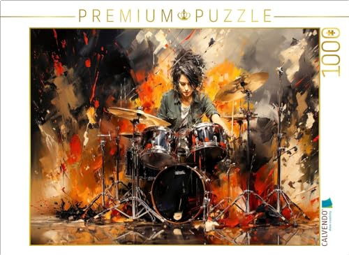 Puzzle · Schlagzeug, die Trommelleidenschaft erwacht in Dieser | atemberaubenden Darstellung · 1000 Teile · Lege-Größe 64 × 48 cm · CALVENDO Puzzle