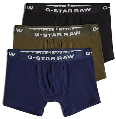 G-Star Herren Boxer Shorts 3 Pack Multiple, Mehrfarben (dk Black/Imperial Blue/Shadow Olive D23774-D516-G163), L