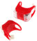 LED Kinderwagen Licht, Kinderwagenlicht Silikon, Kinderwagen Licht, Buggy Lampe, 2pcs Kinderwagenlicht, 3 Leuchtfunktionen, Wasserdichte licht kinderwagen, Kinderwagen, Outdoor, Läufer, Jogger, Rot