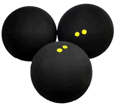 Gloperti Double Yellow Dot Squashbälle – 6 Stück