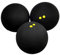 Gloperti Double Yellow Dot Squashbälle – 6 Stück