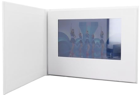 7 Zoll HD IPS Touchscreen Video Grußkarte | aufladbare Videokarte 4GB Speicher automatische Wiedergabe beim Öffnen Geburtstag Jubiläum Geschäftsförderung