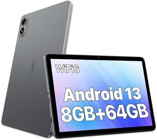 UMIDIGI G1 TAB Tablet 10.1 Pollici, Tablet Android 8GB(4+4GB) +64GB (2TB TF) Tablets, 8MP+8MP, Tablets con WiFi 6, Bluetooth 5.0, Batteria 6000mAh,RK3562 Quad Core Gaming