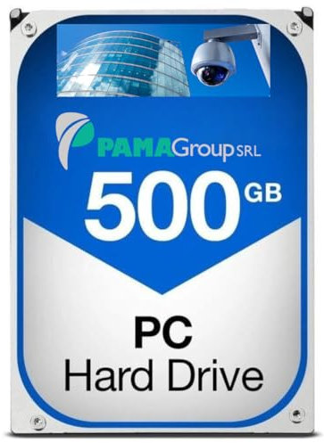 PAMA GROUP Disco rigido SATA meccanico da 500GB, 3,5 pollici, per PC desktop e sistemi di sorveglianza CCTV (Ricondizionato)