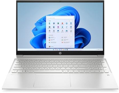 HP Pavilion Laptop PC 15-eh1028na (AMD Ryzen 5700U Processor | 16GB DDR4 RAM | 512GB SSD | AMD Radeon GPU | 15.6 inch Full HD Display | Windows 11 Home | Natural Silver)