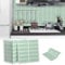 Froadp Adesivi per piastrelle, 30 x 30 cm, 3D, autoadesivi, piastrelle in PVC, per cucina, bagno, cucina, cucina, retro (10 pezzi, tipo A, verde)