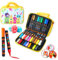 YPLUS Acrylfarbstifte für Kinder, permanente Stoffmarker, wasserdicht, Acrylmarker Malerei für Steinkleidung, Holz und mehr - 24 Farben mit Tasche - Gelb