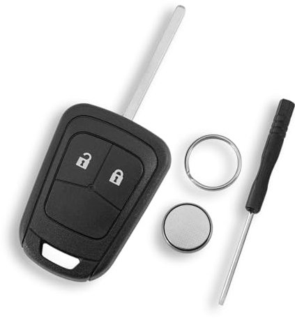 For Opel Vauxhall Astra J Insignia Corsa D E Meriva 2 Buttons Car Key Fob Case Shell Battery CR2032